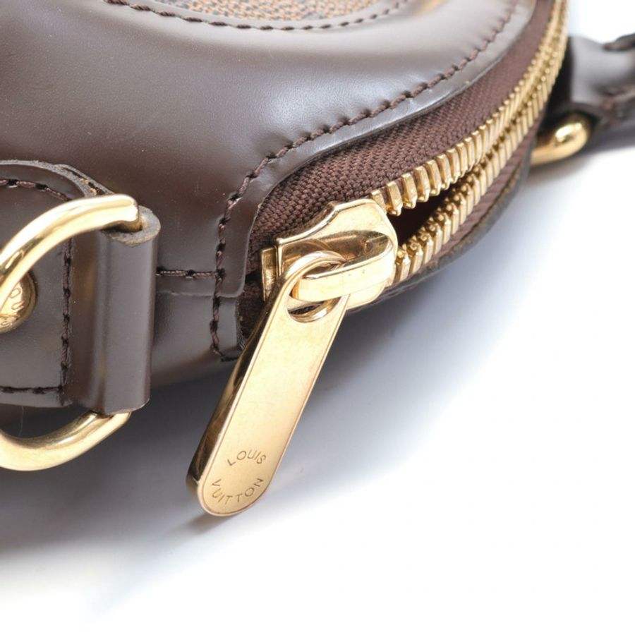 LOUIS VUITTON Trevi PM 2way 單肩手提包 N51997 Damier 帆布 Ebene 二手 LV-4
