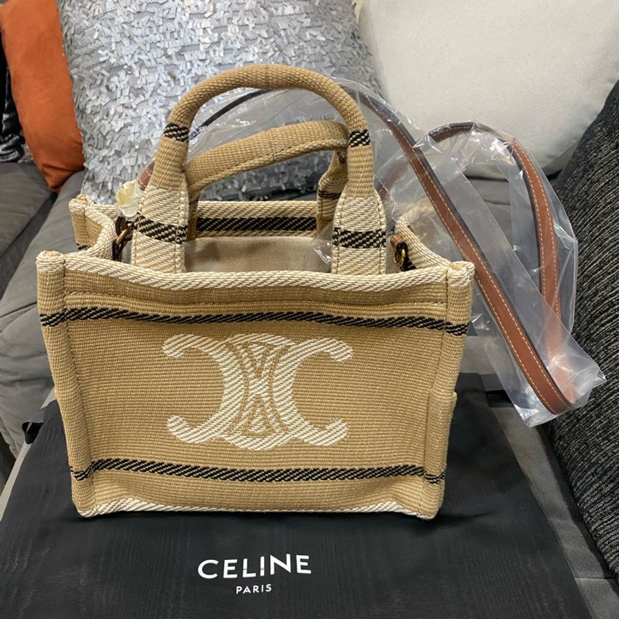 Celine 棕色look tote包-0