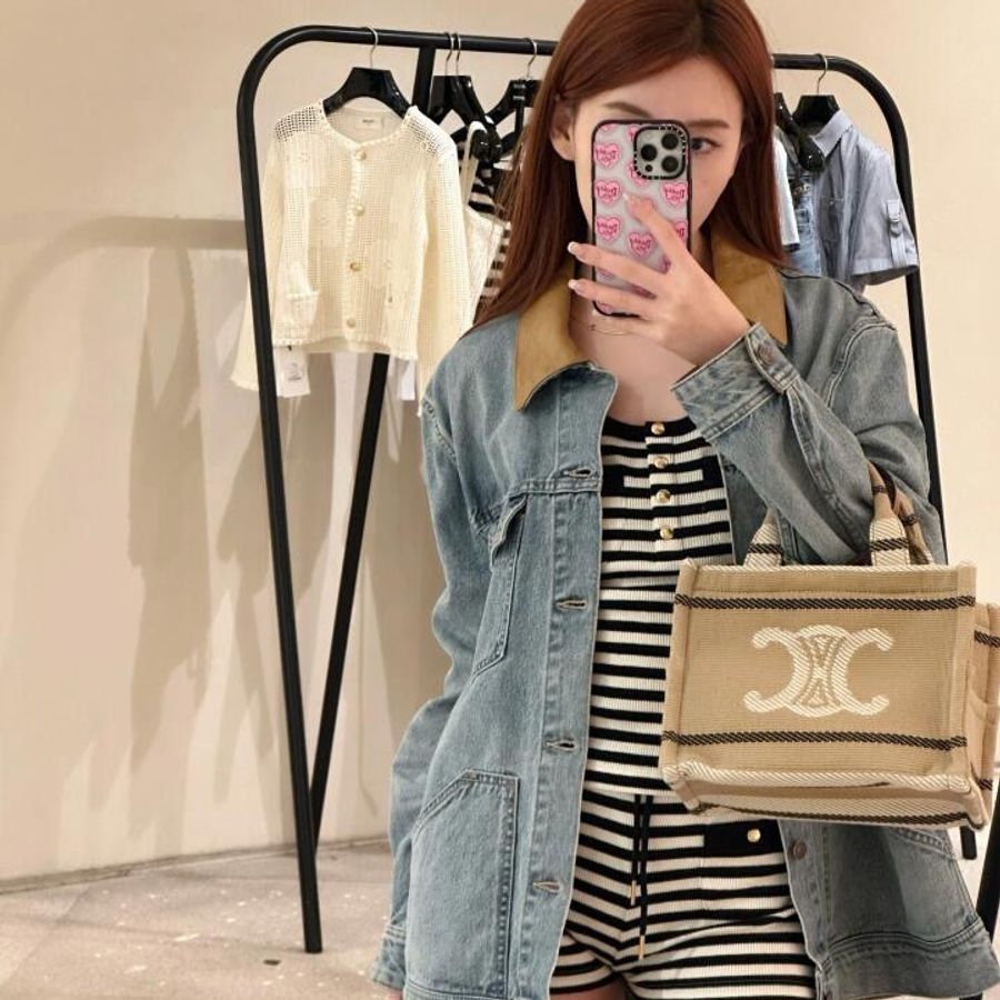 Celine 棕色look tote包-7