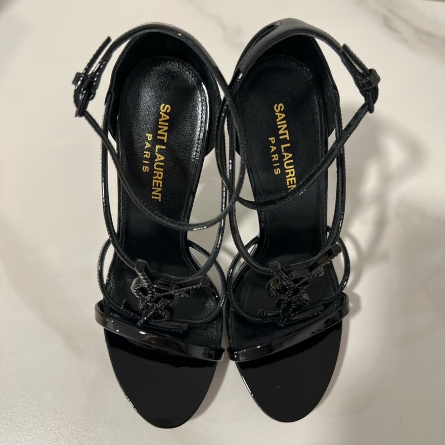 🔥🔥🔥100% Authentic Saint Laurent 經典水鑽高跟涼鞋-18