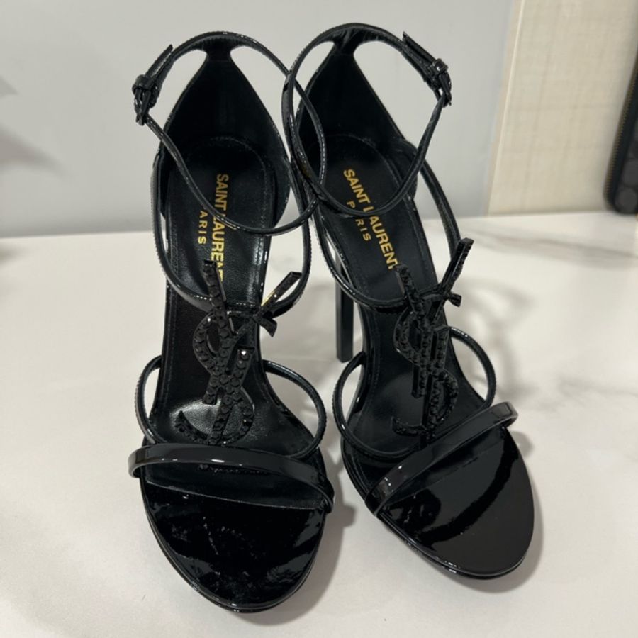 🔥🔥🔥100% Authentic Saint Laurent 經典水鑽高跟涼鞋-3