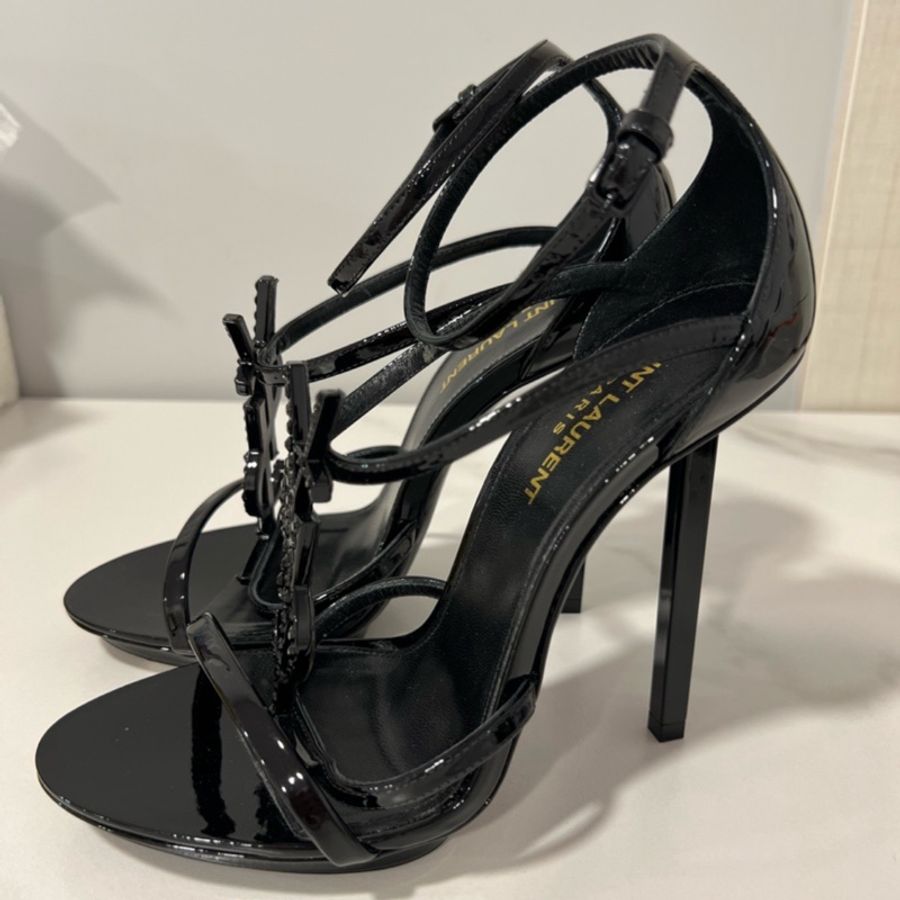 🔥🔥🔥100% Authentic Saint Laurent 經典水鑽高跟涼鞋-6