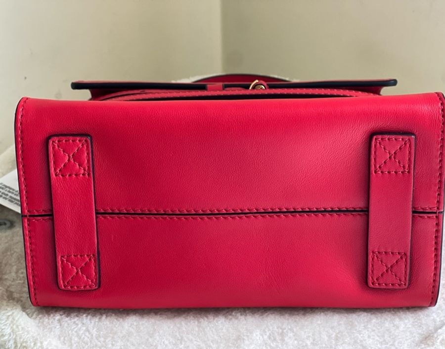 Moschino tie me bag-慾望紅-11