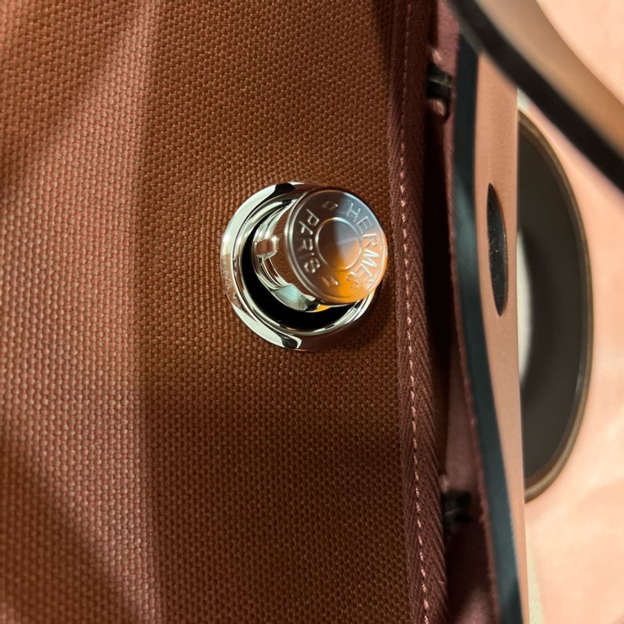 🔥🔥🔥100% Authentic Hermès Herbag銀釦後背包-17