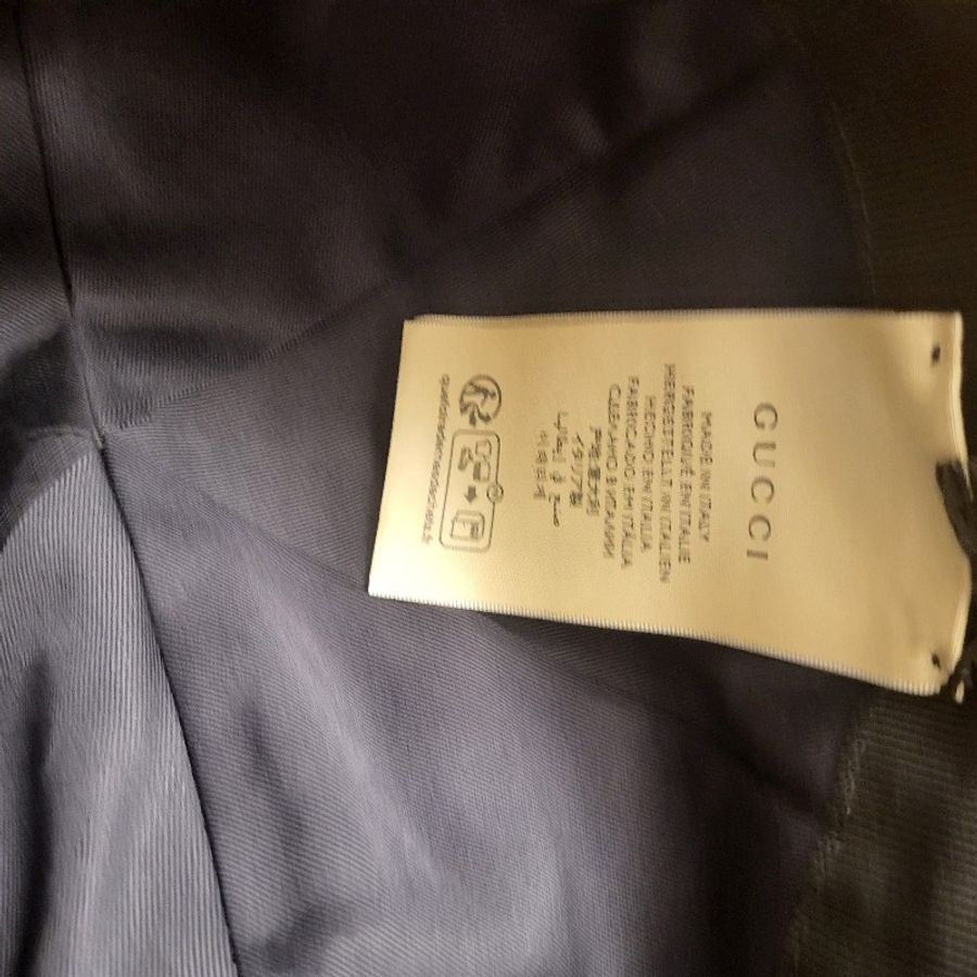 2024 新品 Gucci 經典款黑色GG布料棒球帽 M 碼 男女通用-5