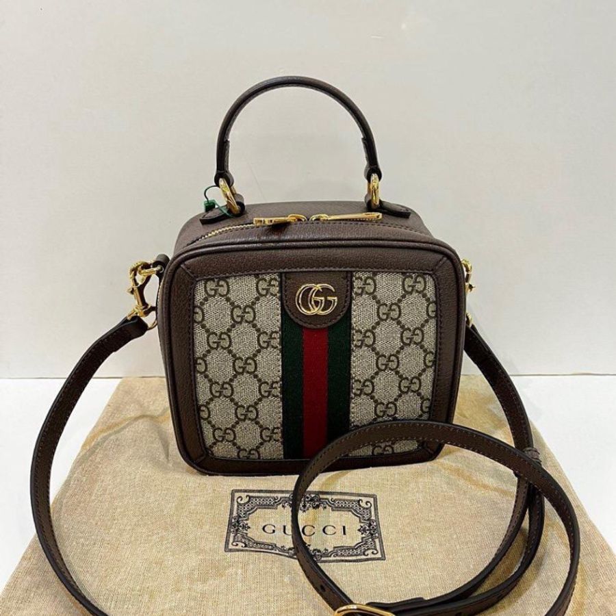 Gucci OPHIDIA 迷你手挽袋-0
