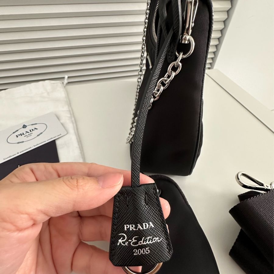 Prada Re-Edition 三合一包 黑銀-15