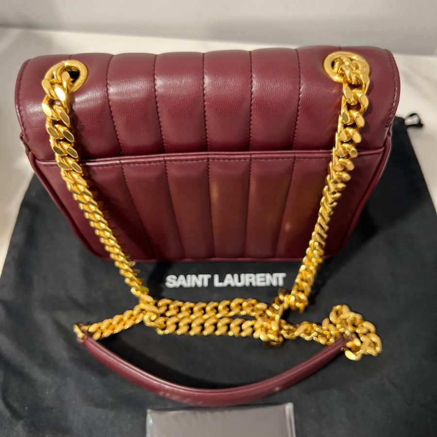 🔥🔥🔥100% Authentic YSL Vicky M 金鍊肩背包-2