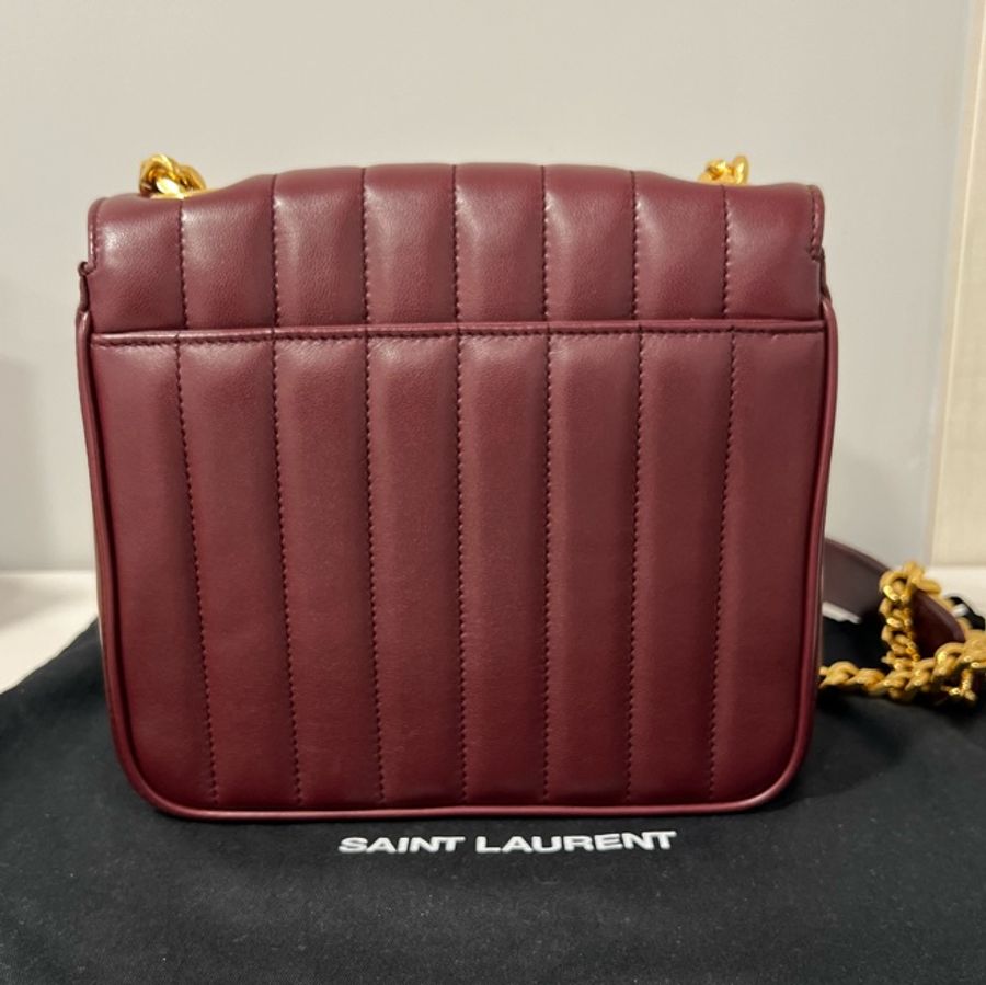 🔥🔥🔥100% Authentic YSL Vicky M 金鍊肩背包-7