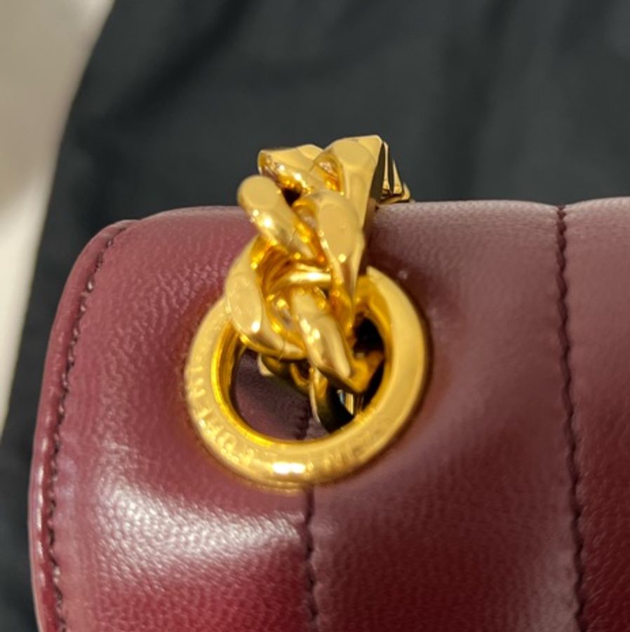 🔥🔥🔥100% Authentic YSL Vicky M 金鍊肩背包-13
