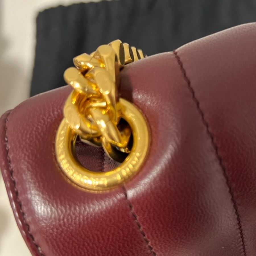 🔥🔥🔥100% Authentic YSL Vicky M 金鍊肩背包-15