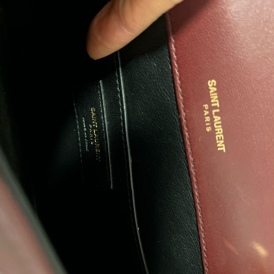 🔥🔥🔥100% Authentic YSL Vicky M 金鍊肩背包-19