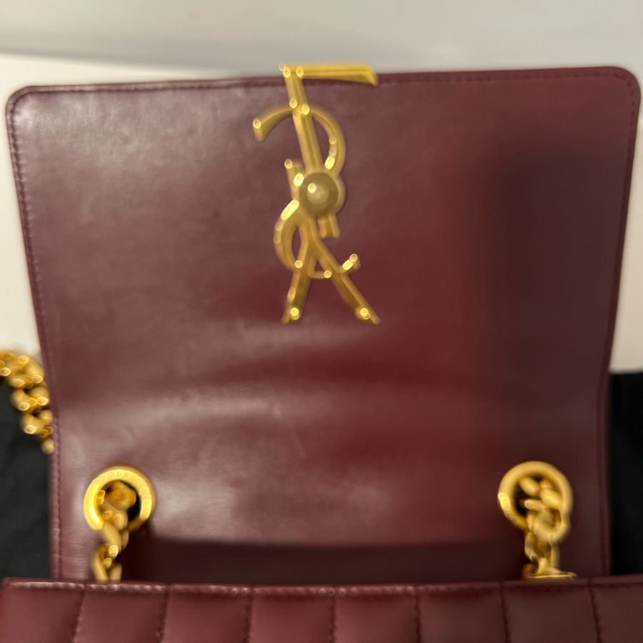 🔥🔥🔥100% Authentic YSL Vicky M 金鍊肩背包-21