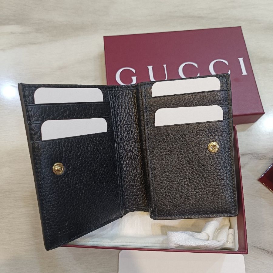 GUCCI 壓印短夾  全新全配-9
