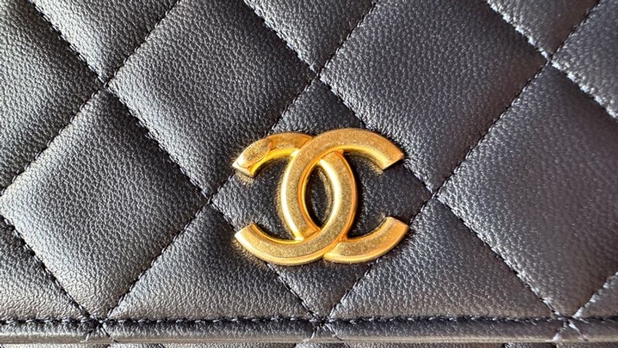 Chanel Wallet On Chain With Handle - Navy Blue & Gold-Tone Metal-2