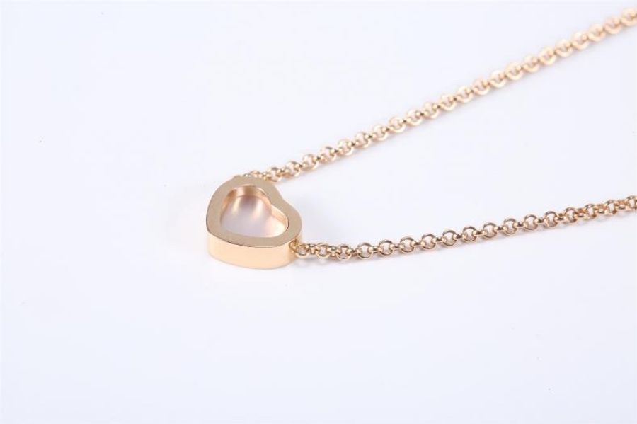 CHOPARD(肖邦) My Happy Hearts 18K金 貝母 項鏈 18K玫瑰金/白貝母 項鏈 玫瑰金-2