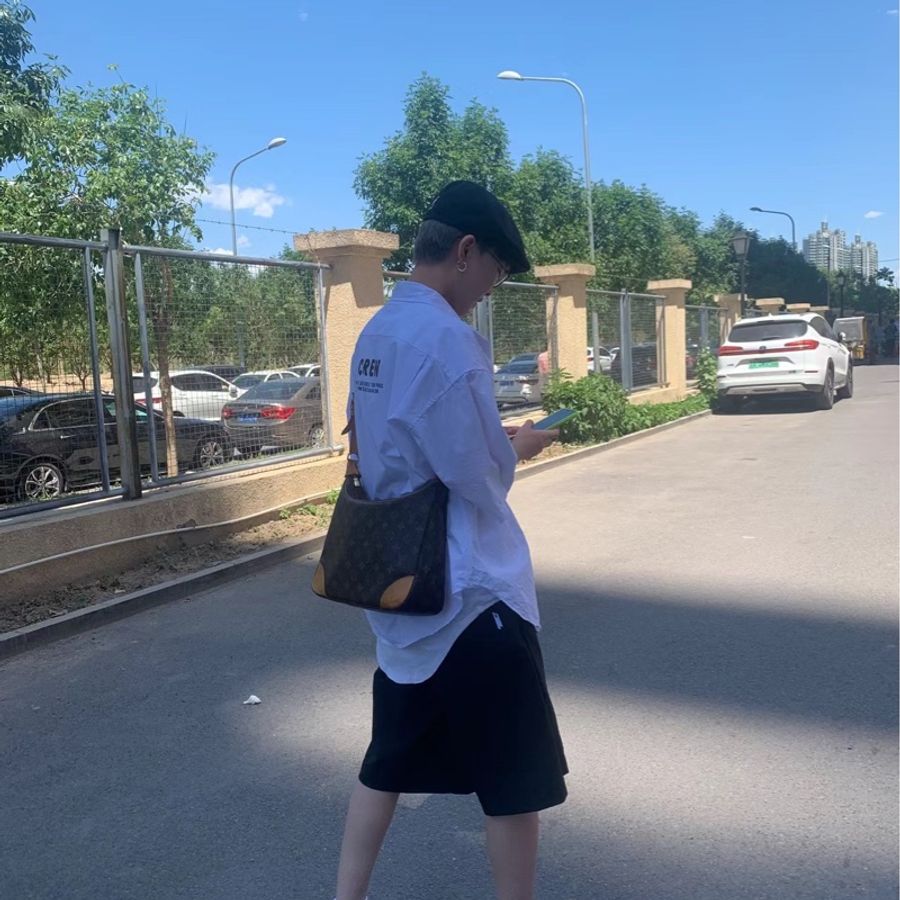 97新🔥男女同款黃金尺寸Lv牛角包小號🔥-2
