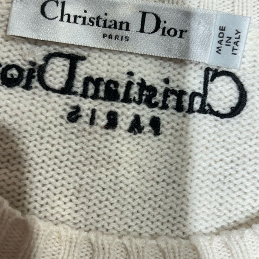 Dior 刺繡羊絨毛衣 100% cashmere-3