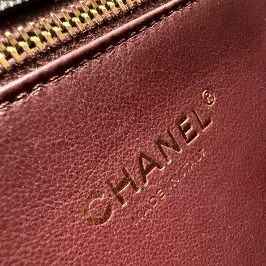 🖤✨CHANEL 香奈兒|23A 黑金方塊 荔枝牛皮 雙肩書包 新片款✨💛-9