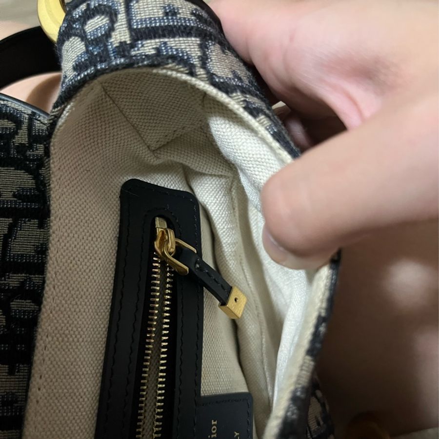 Dior Saddle 老花馬鞍包-11