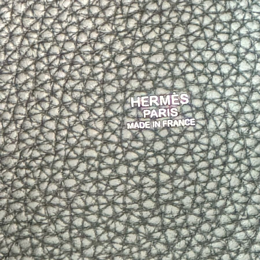 愛馬仕~Hermes picotin 22菜籃子 黑色 銀釦 W刻-7