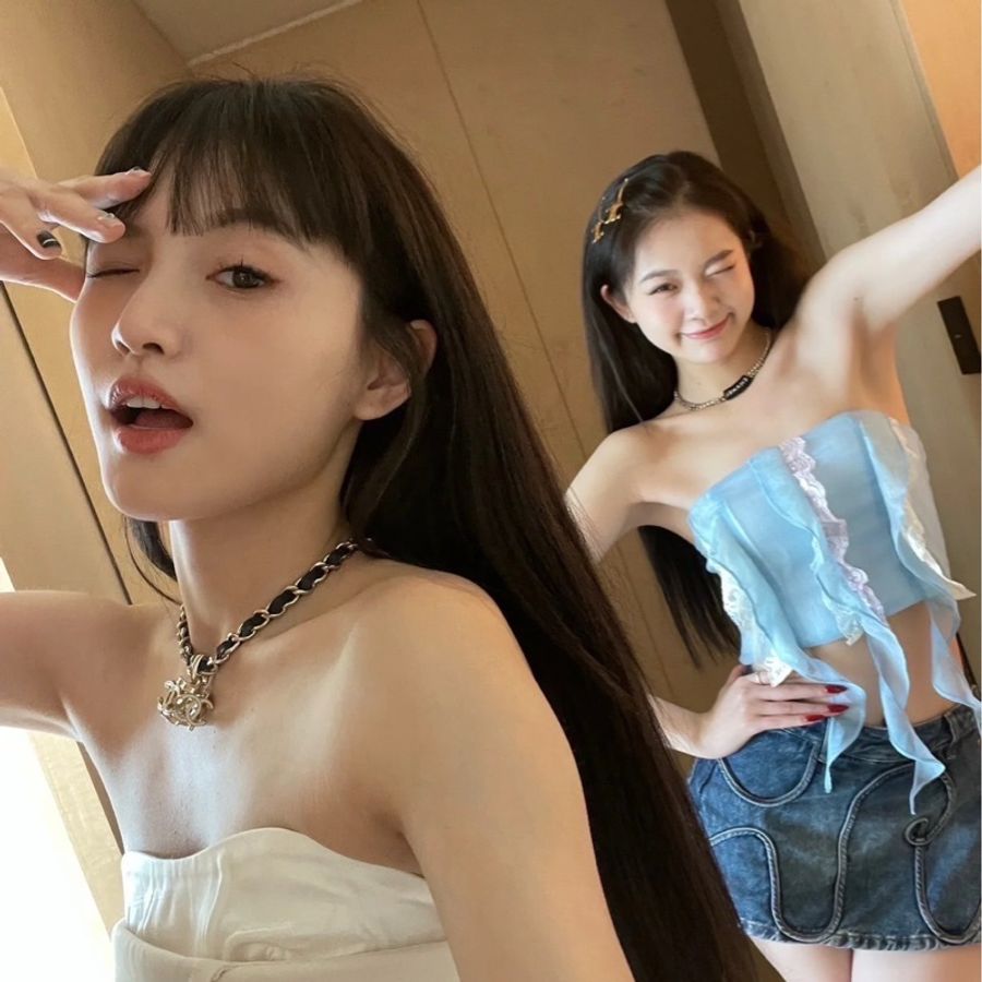 香奈兒CHANEL 白色琺瑯雙C骰子吊墜穿皮項鍊-27