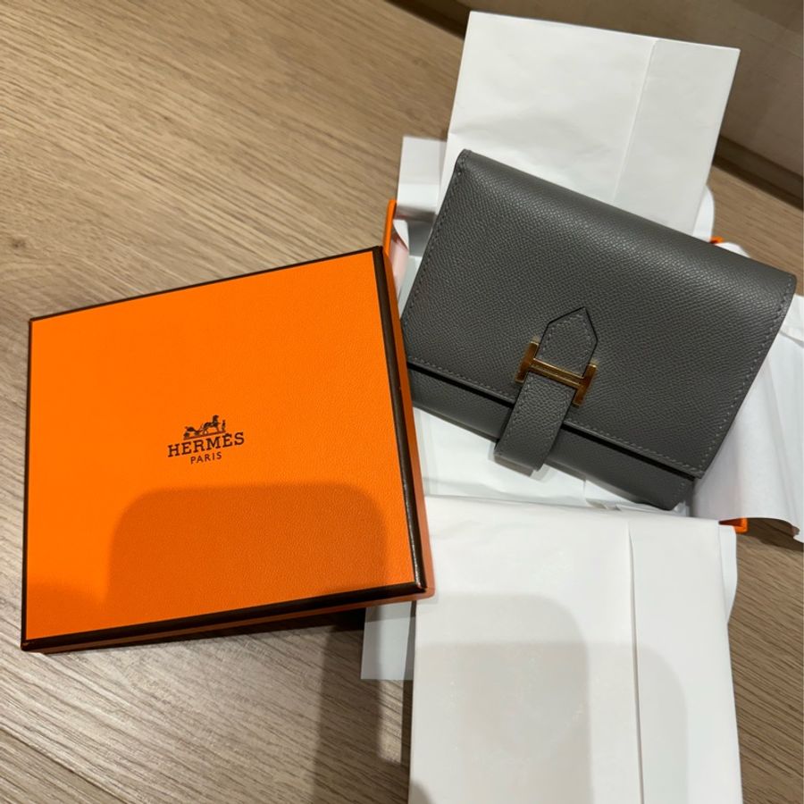 全新未使用 Hermes B刻 愛馬仕 bearn 短夾 錢包-2