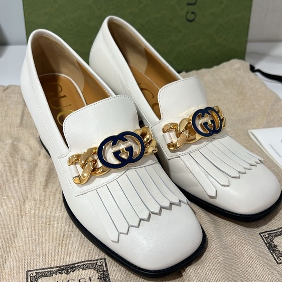 🔥🔥🔥100% Authentic Gucci 金色GG樂福鞋-0
