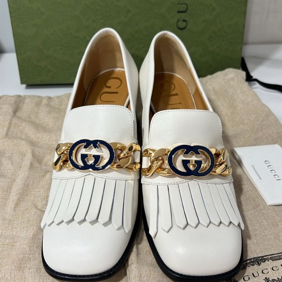 🔥🔥🔥100% Authentic Gucci 金色GG樂福鞋-2