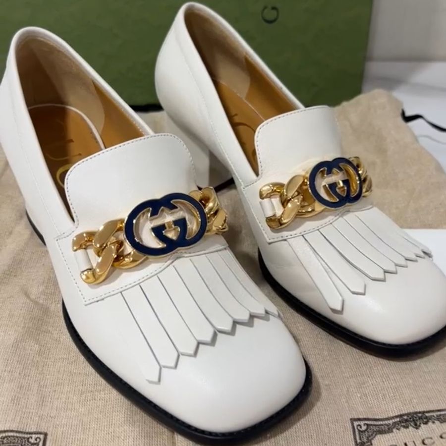 🔥🔥🔥100% Authentic Gucci 金色GG樂福鞋-4