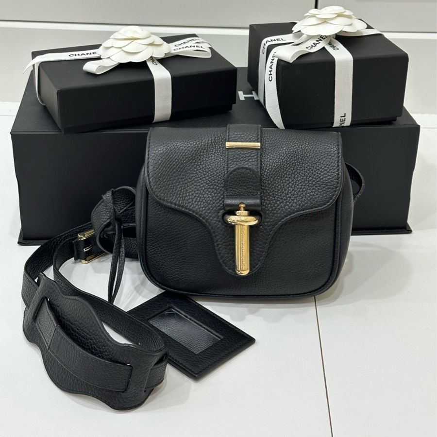 Balenciaga 巴黎世家 xs 鎖頭 黑色 肩背包 斜背包 側背包 手提包-2