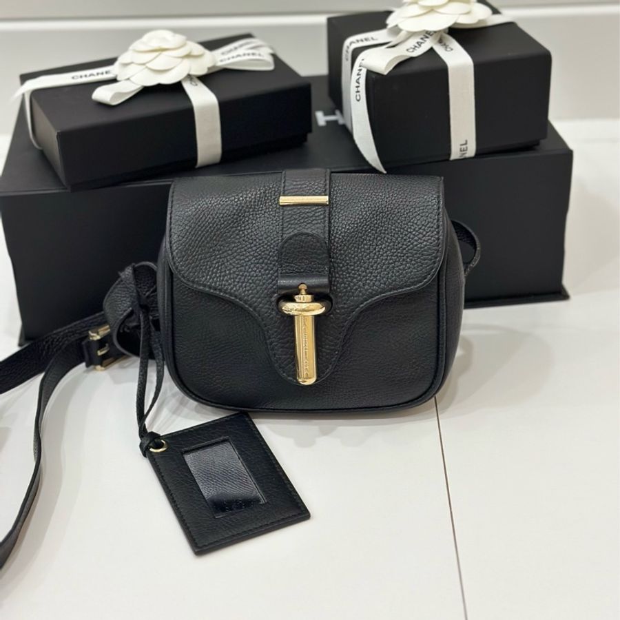 Balenciaga 巴黎世家 xs 鎖頭 黑色 肩背包 斜背包 側背包 手提包-3