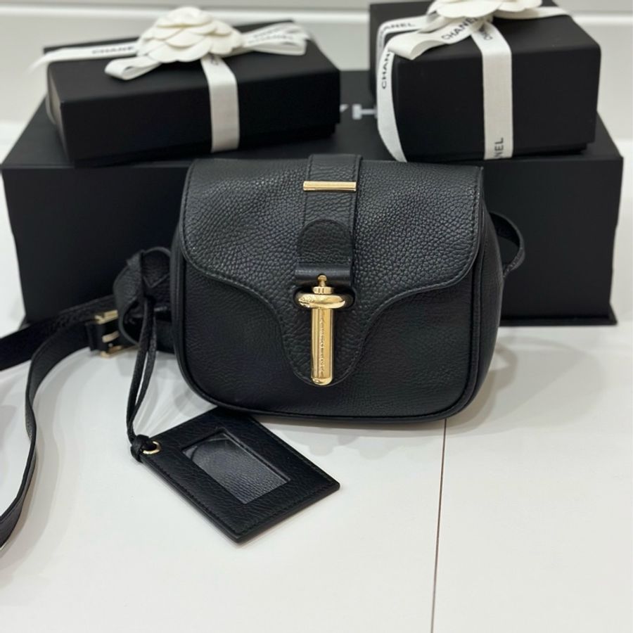 Balenciaga 巴黎世家 xs 鎖頭 黑色 肩背包 斜背包 側背包 手提包-4