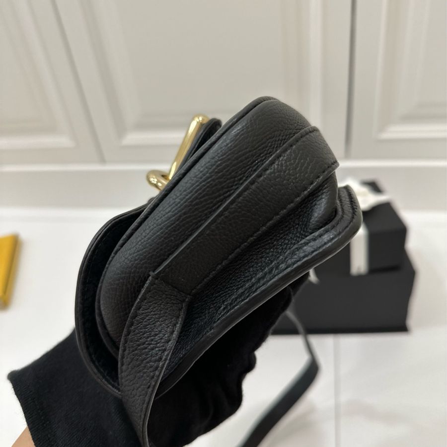 Balenciaga 巴黎世家 xs 鎖頭 黑色 肩背包 斜背包 側背包 手提包-11