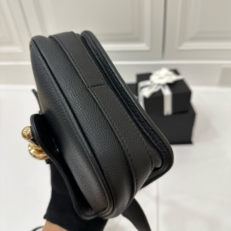 Balenciaga 巴黎世家 xs 鎖頭 黑色 肩背包 斜背包 側背包 手提包-12