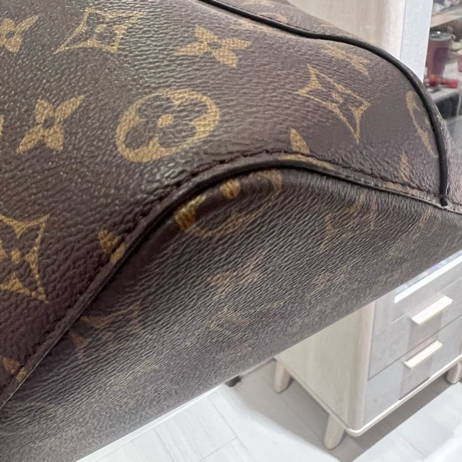 LV NéoNoé MM 經典老花水桶包 焦糖色-5
