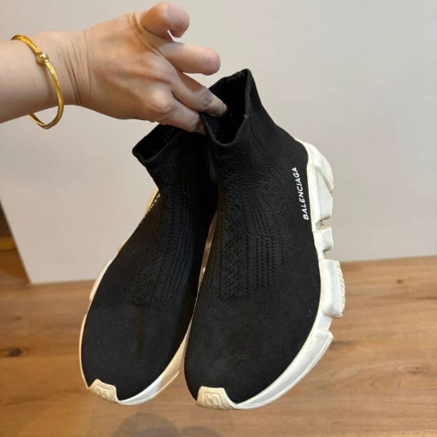 BALENCIAGA 巴黎世家 Speed Trainer 黑色 運動 襪筒鞋 襪套鞋 球鞋 休閒鞋-4