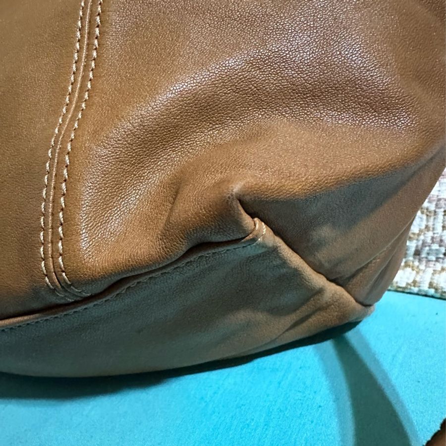 🌹最後一次降價🌹Longchamp 卡其色 小羊皮 s號 有染色有使用感-10