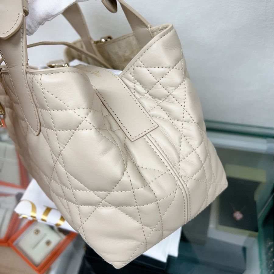 閒置✨Dior toujours tote 米色小號托特手提包-4
