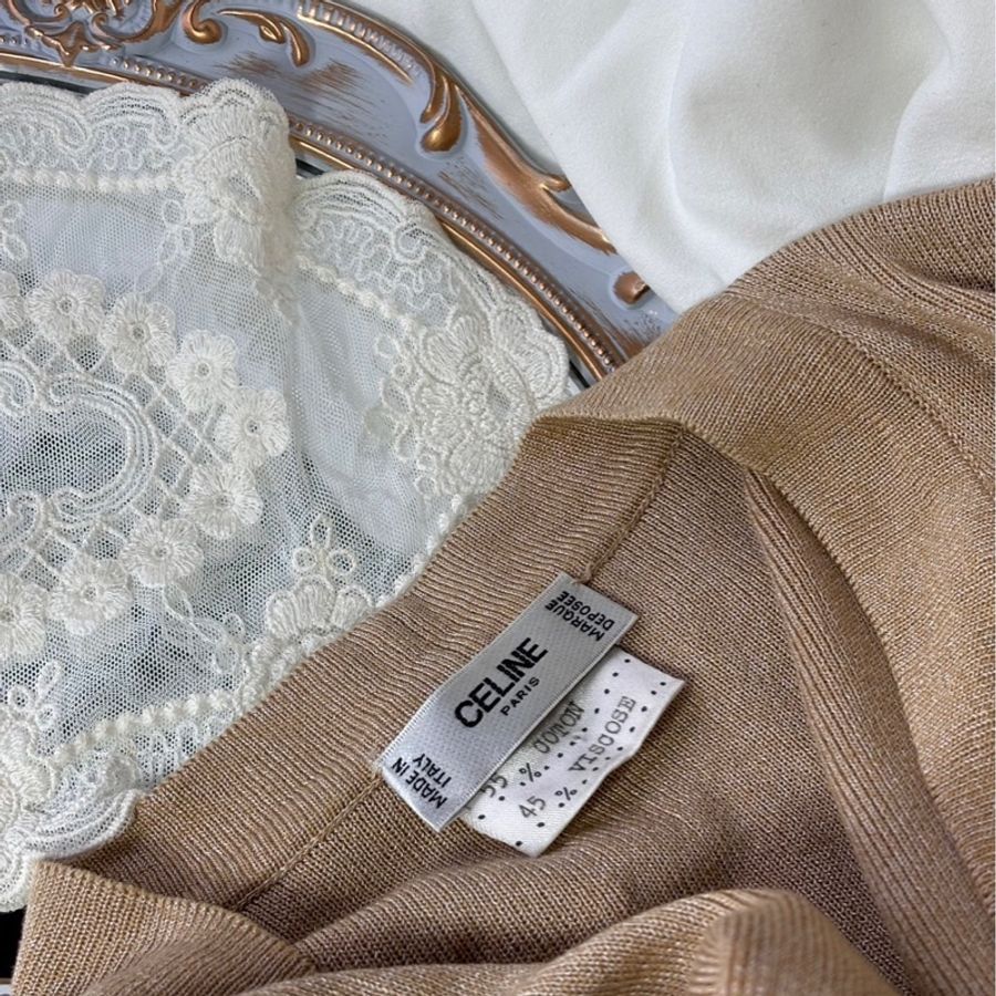 最後降價求出🌟CELINE凱旋門扣飾針織外套 MADE IN ITALY-7