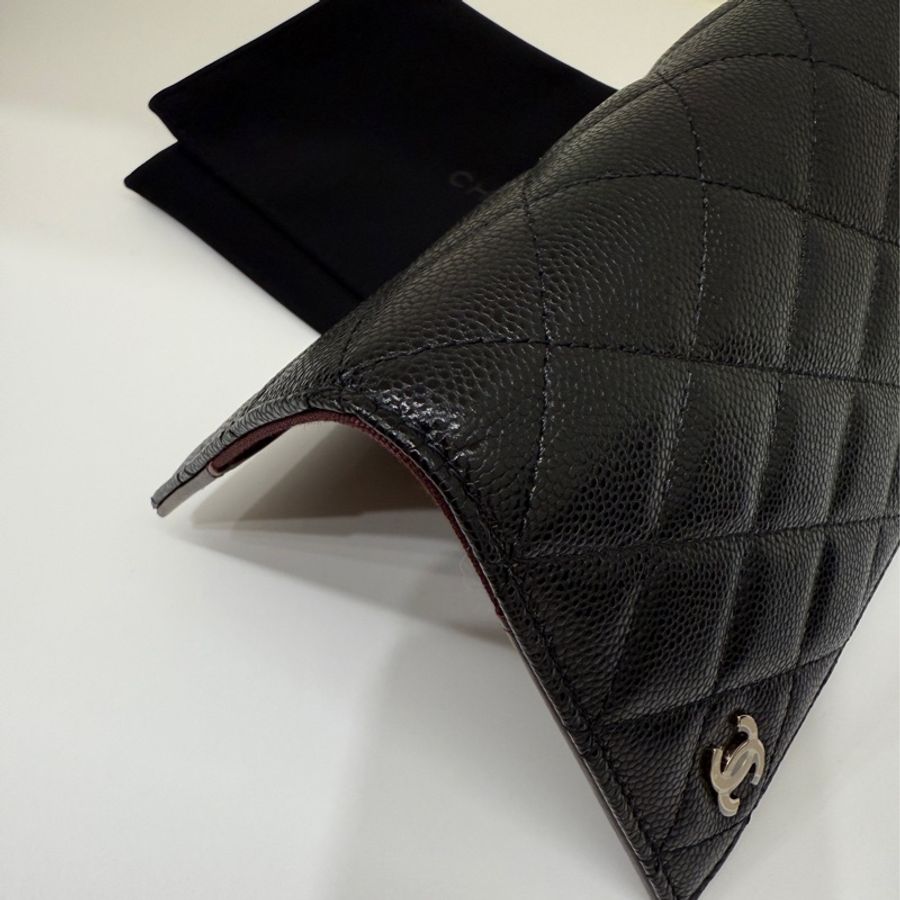 Chanel 經典 荔枝牛皮 護照夾 全新-3
