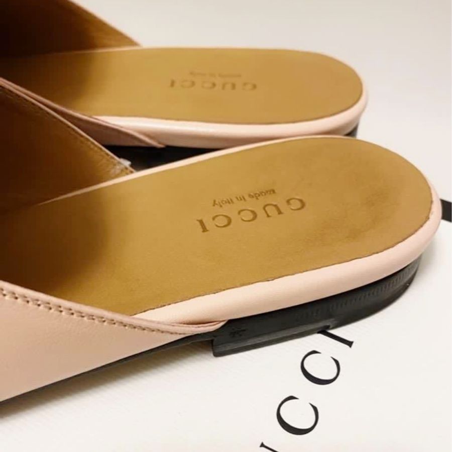 🍒GUCCI Perfect pink櫻花粉穆勒鞋 size:39.5/2F241127-1-14