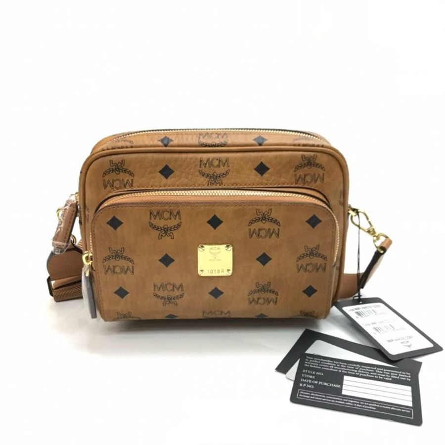 MCM MMRAAKC02 Visetos Aren 小款相機斜背包 干邑色《當季專櫃正售★全新商品 》-12