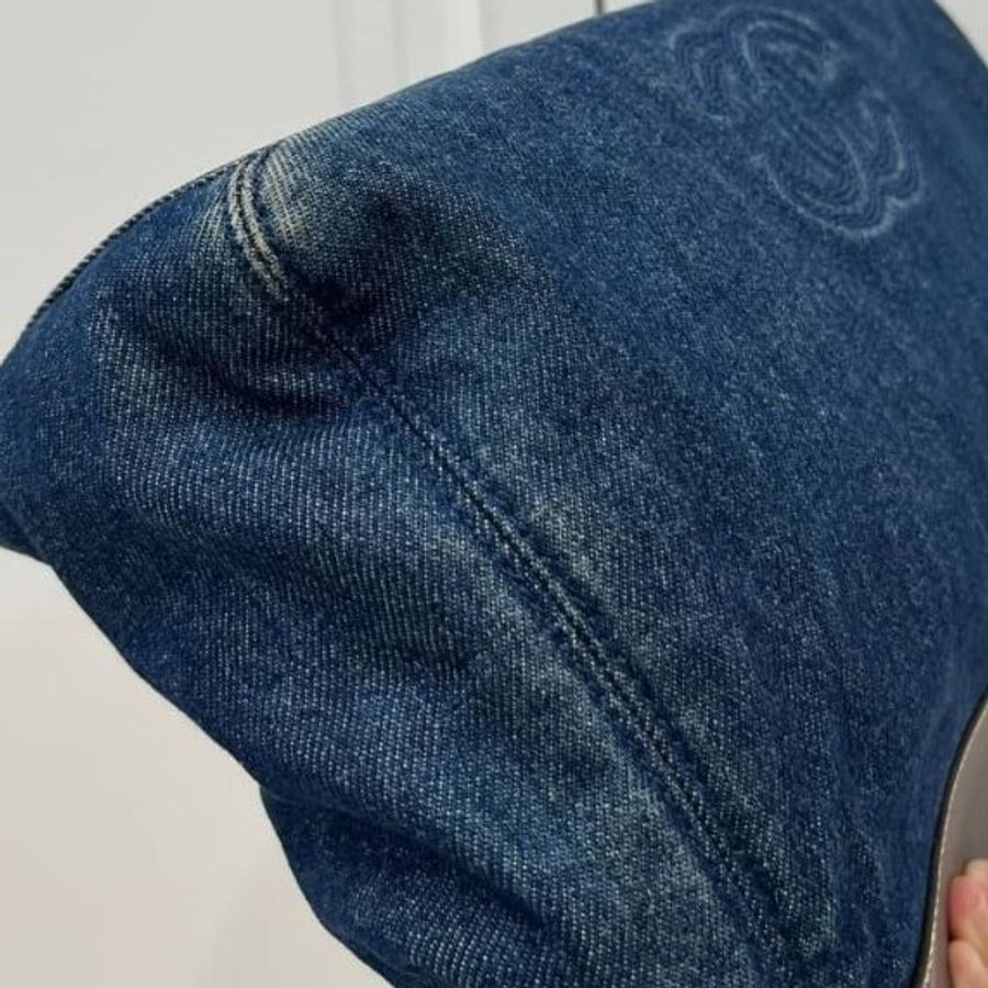 chanel vintage 牛仔 丹寧 手提包 肩背包 側背包-28