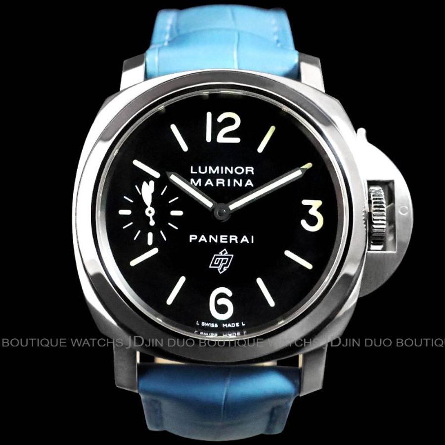 金鐸精品~2398 PANERAI 沛納海 LUMINOR MARINA PAM01005 T字頭手動上鍊男用腕錶-0