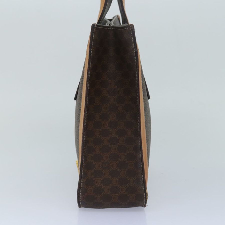【日本直送】CELINE Macadam帆布手提包 PVC皮革 棕色 正品 ar12154-3