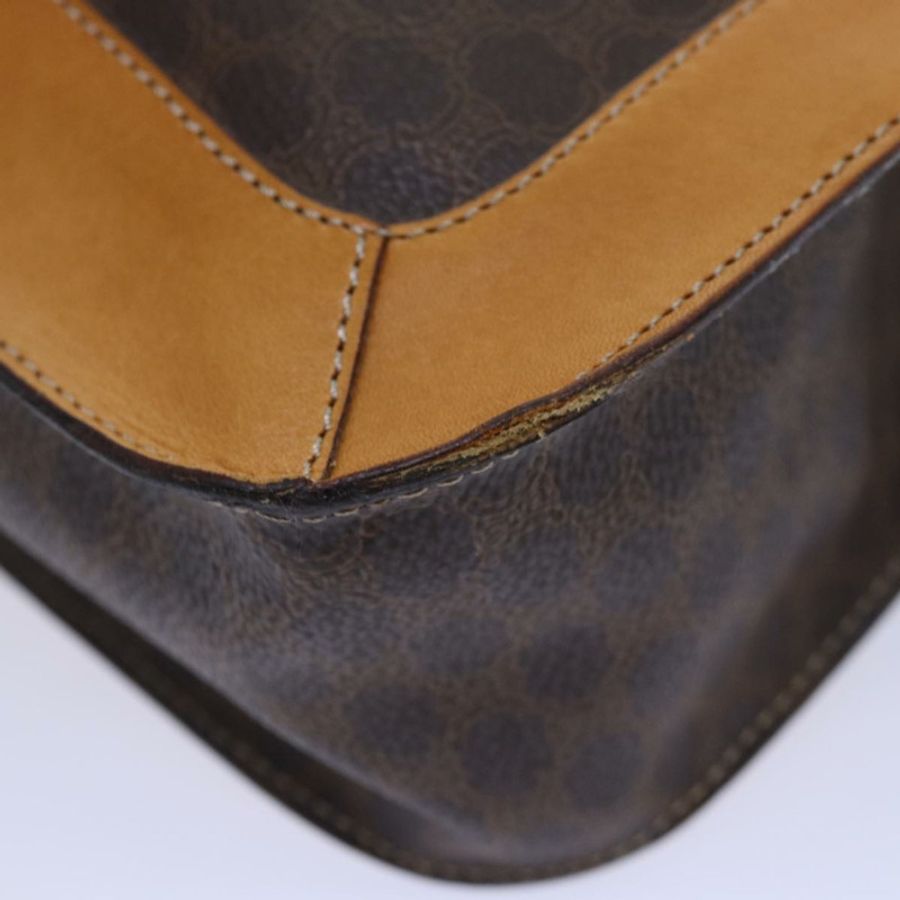 【日本直送】CELINE Macadam帆布手提包 PVC皮革 棕色 正品 ar12154-12