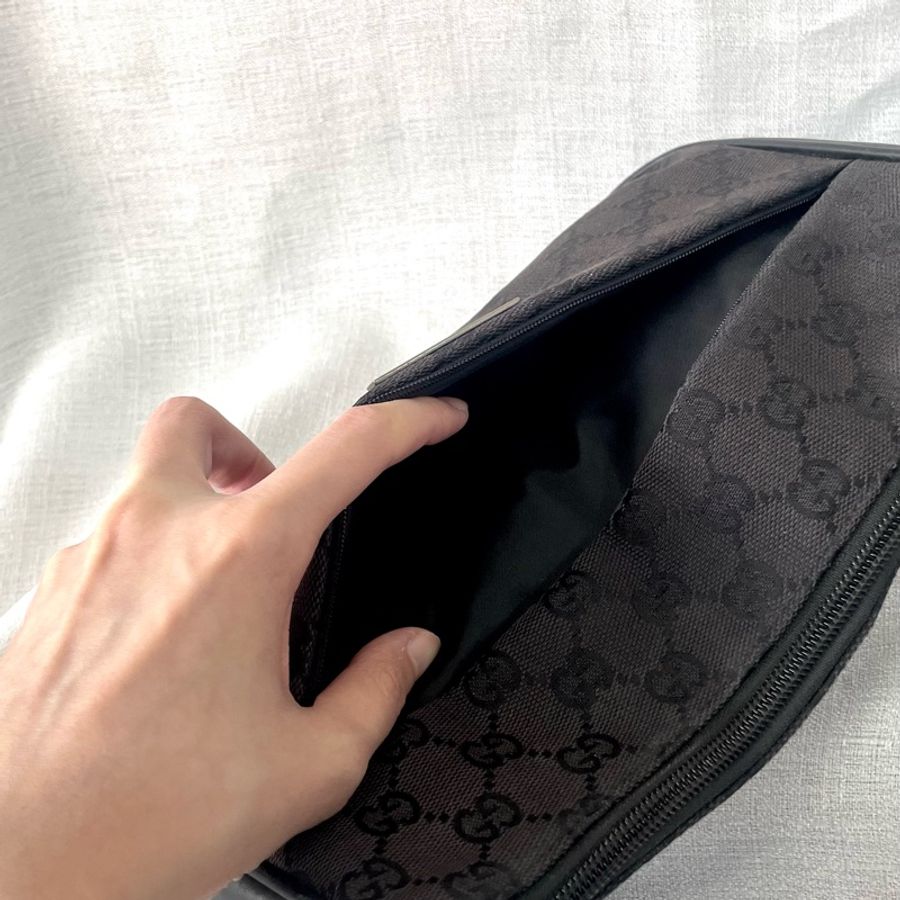 ✨ Gucci 竹節黑色老花單肩包 Bamboo shoulder bag-33