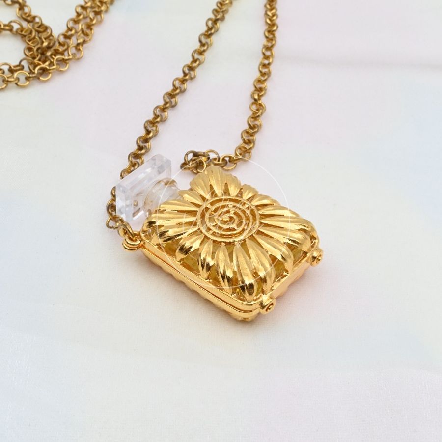[Pre-Owned] Chanel Vintage N19 Perfume Bottle Necklace-9