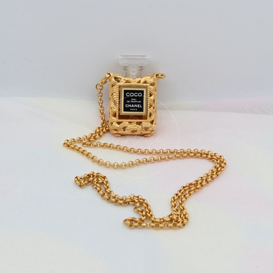 [Pre-owned] Chanel Perfume Bottle Necklace-0